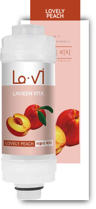 Lo·Vi Lovely Peach vitamin shower filter